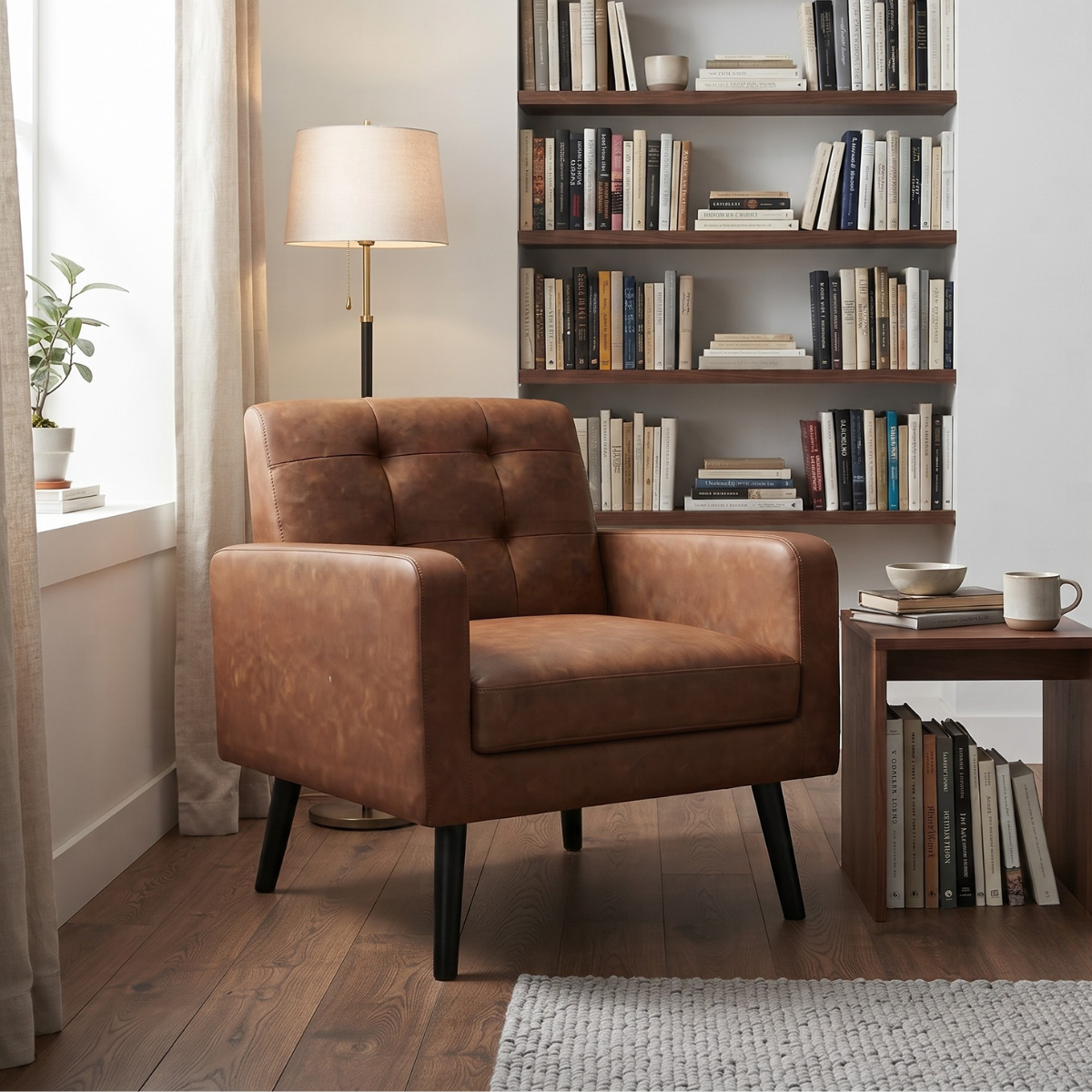 POLTRONA ECO CUERO CAFE TIMRA - 7