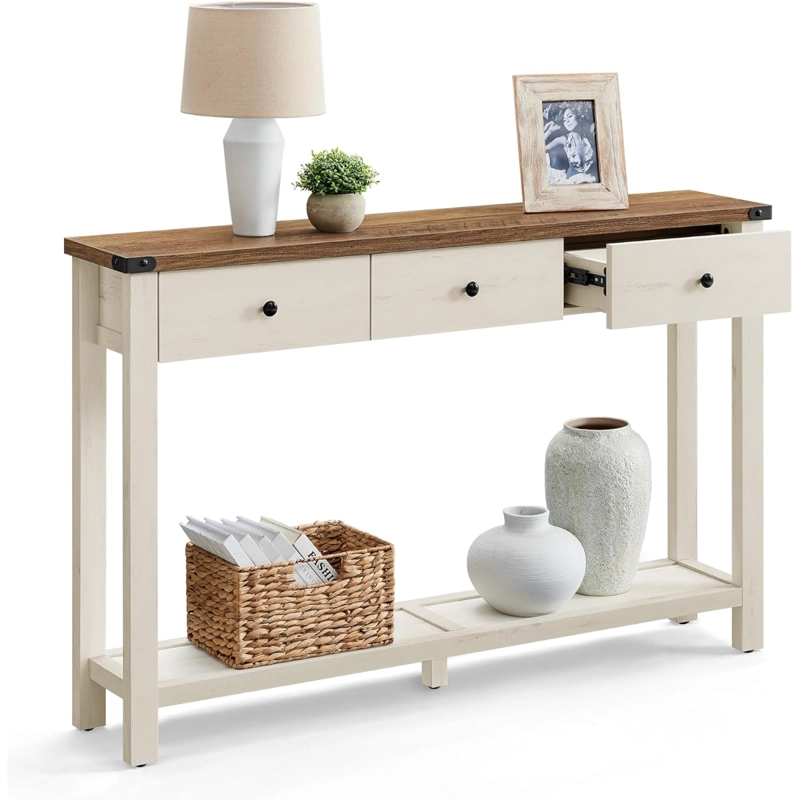 MUEBLE RECIBIDO ARRIMO CON CAJONERA RUSTICO CADIZ - 6