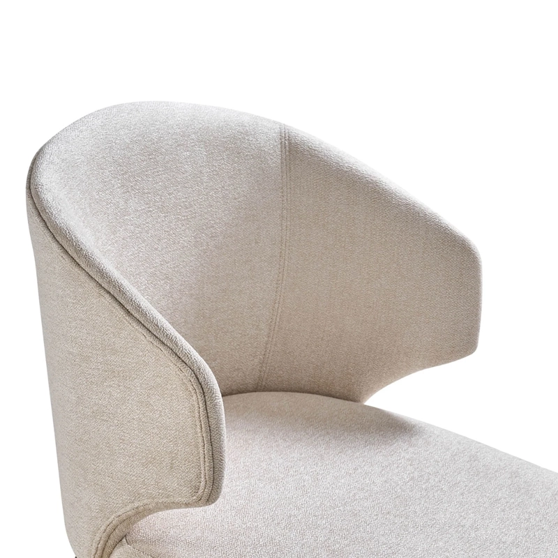 SET 2 SITIALES SILLA COMEDOR BEIGE Y MADERA TROPEZ - 7