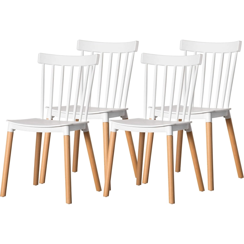 PACK DE 4 SILLAS WINDSOR BLANCA - 1