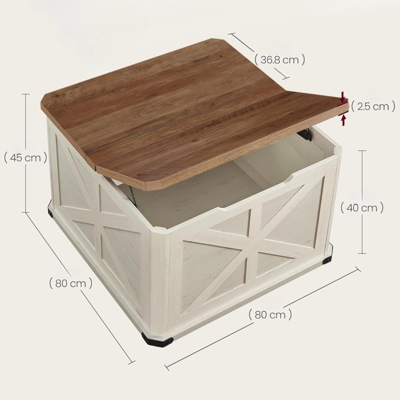MESA DE CENTRO CON ALMACENAMIENTO RUSTICA ALMERIA - 8