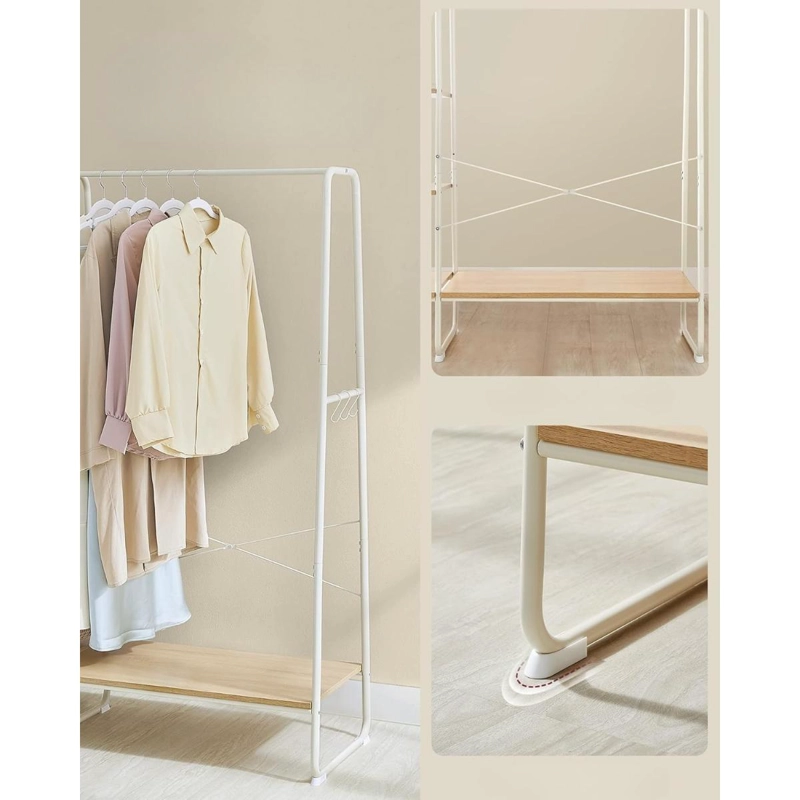 MUEBLE ORGANIZADOR DE CLOSET PERCHERO CON 5 ESTANTERIAS MUOR - 6