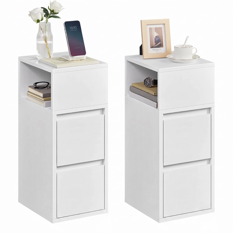 SET DE 2 VELADORES BLANCOS LANGNES - 4