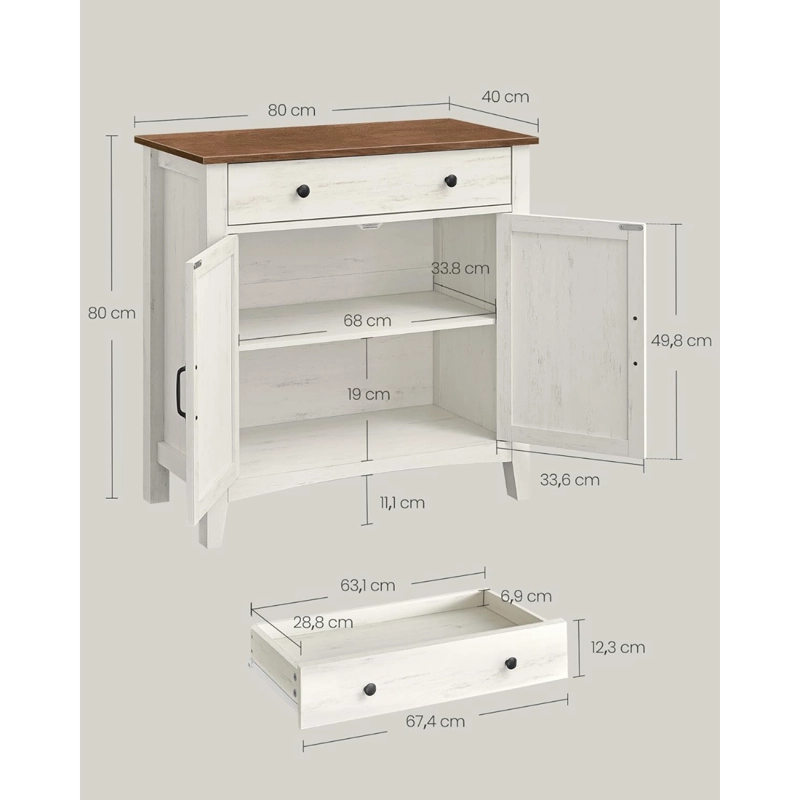 MUEBLE APARADOR BUFFET RUSTICO ZARAGOZA - 5