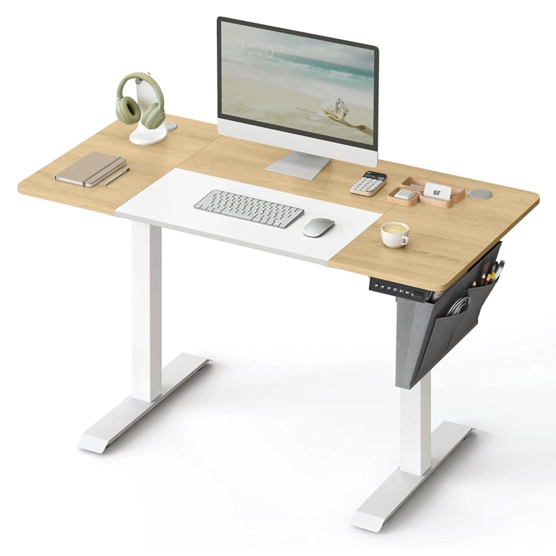 ESCRITORIO ELE CTRICO ALTURA AJUSTABLE BLANCO 120X60CM SURNU - 7