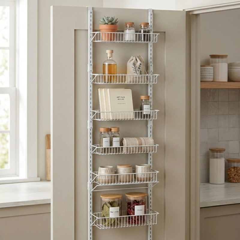 ORGANIZADOR COCINA AJUSTABLE PUERTA 6 NIVELES BLANCO HOFORS - 3