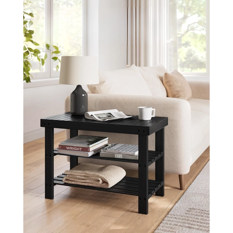 BANQUETA ZAPATERO BAMBU NEGRO OLSTED - 5