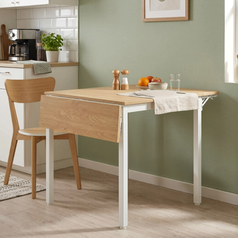 MESA DE COMEDOR EXTENSIBLE BLANCA URHO - 4