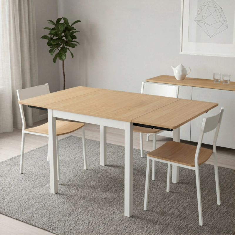 MESA DE COMEDOR EXTENSIBLE BLANCA URHO - 5