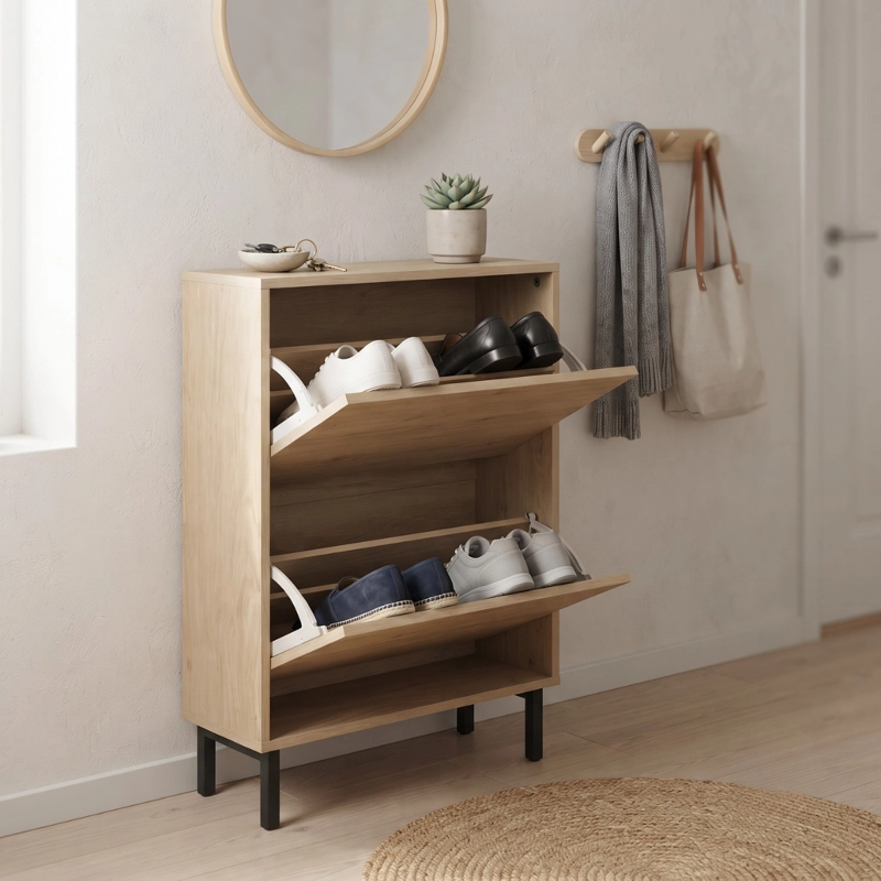 MUEBLE ORGANIZADOR ZAPATERO ABATIBLE RATAN RUKA - 3