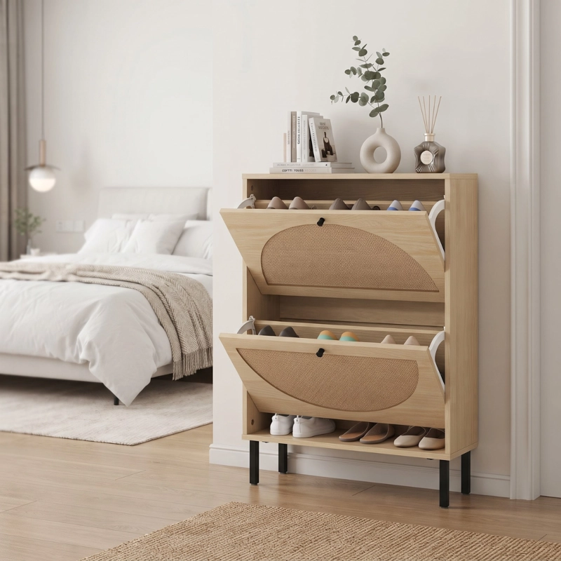 MUEBLE ORGANIZADOR ZAPATERO ABATIBLE RATAN RUKA - 4