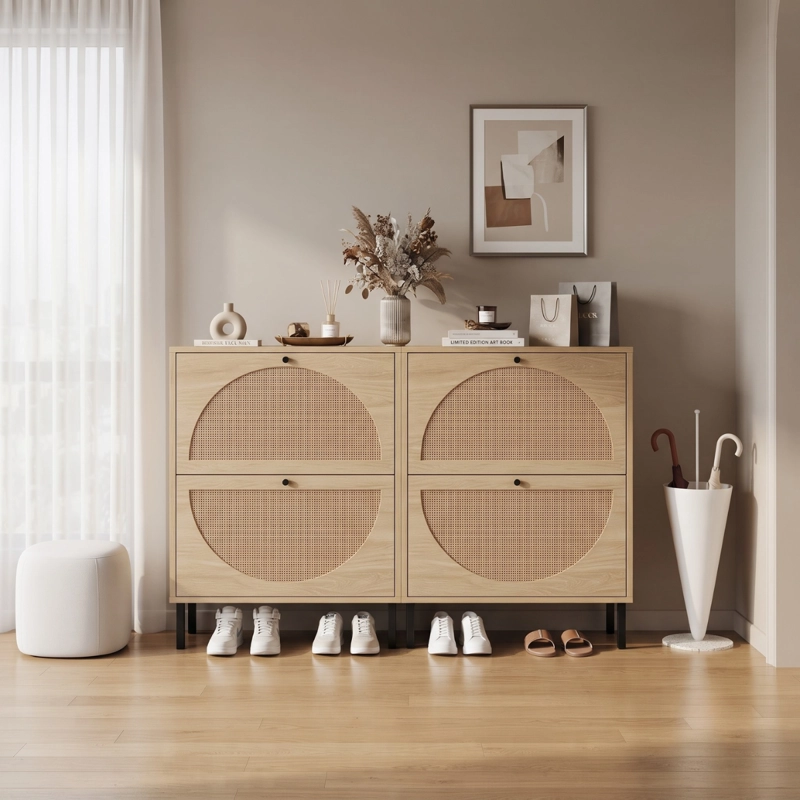 MUEBLE ORGANIZADOR ZAPATERO ABATIBLE RATAN RUKA - 6