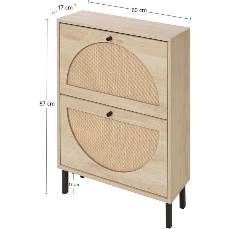 MUEBLE ORGANIZADOR ZAPATERO ABATIBLE RATAN RUKA - 7