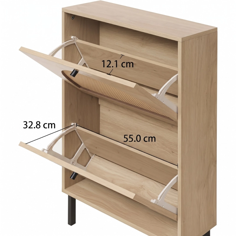 MUEBLE ORGANIZADOR ZAPATERO ABATIBLE RATAN RUKA - 8