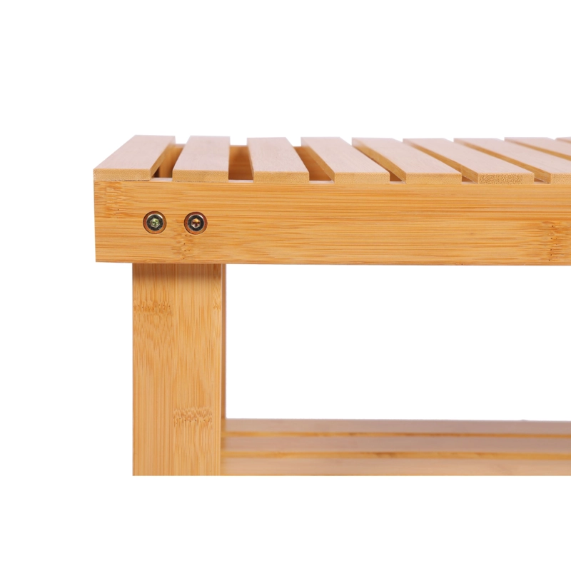 BANQUETA ZAPATERO BAMBU MADERA 70X28X45CM SOHOLM - 7