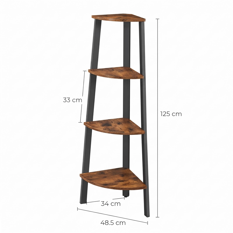 MUEBLE ESTANTE ESQUINERO FEROE ESTILO INDUSTRIAL - 4