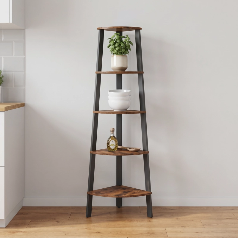 MUEBLE ESTANTE ESQUINERO FEROE ESTILO INDUSTRIAL - 6