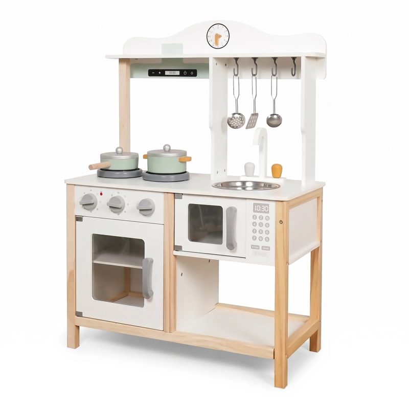 COCINA DE MADERA DE JUGUETE BLANCA AMELIE - 1