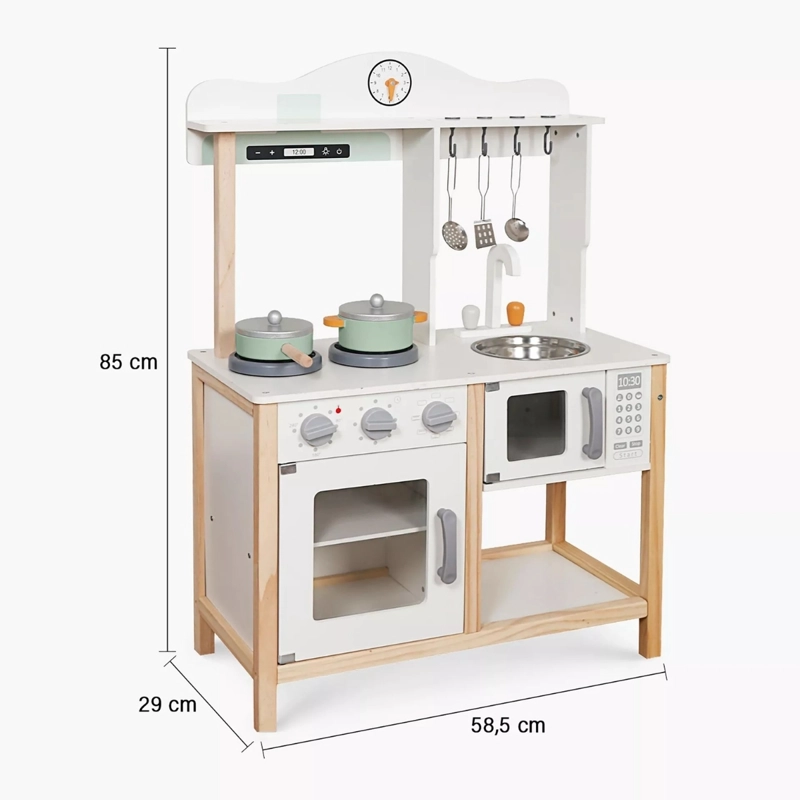 COCINA DE MADERA DE JUGUETE BLANCA AMELIE - 5