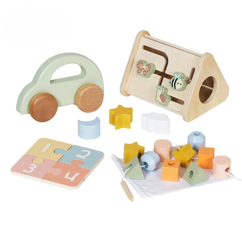 SET DE JUGUETES DIDACTIVOS DE MADERA MONTESSORI - 1