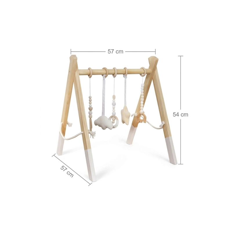 GIMNASIO PARA BEBE DE MADERA CUENTAS - 8