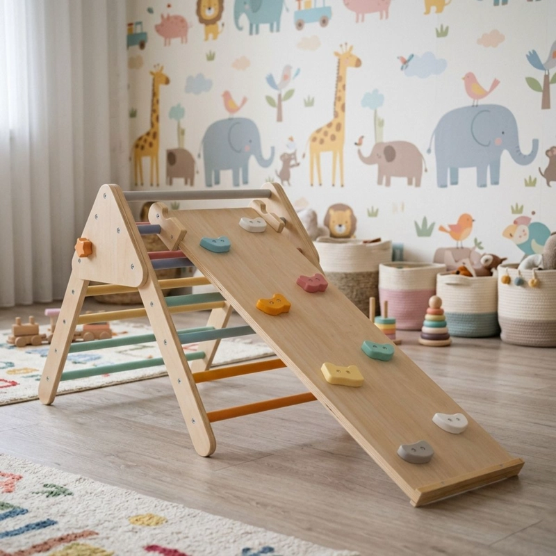 SET TRIANGULO PIKLER CON RAMPA 2 PIEZAS JUGUETE MONTESSORI - 2