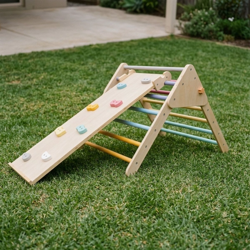 SET TRIANGULO PIKLER CON RAMPA 2 PIEZAS JUGUETE MONTESSORI - 4
