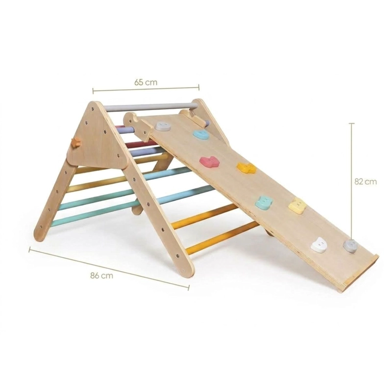 SET TRIANGULO PIKLER CON RAMPA 2 PIEZAS JUGUETE MONTESSORI - 5