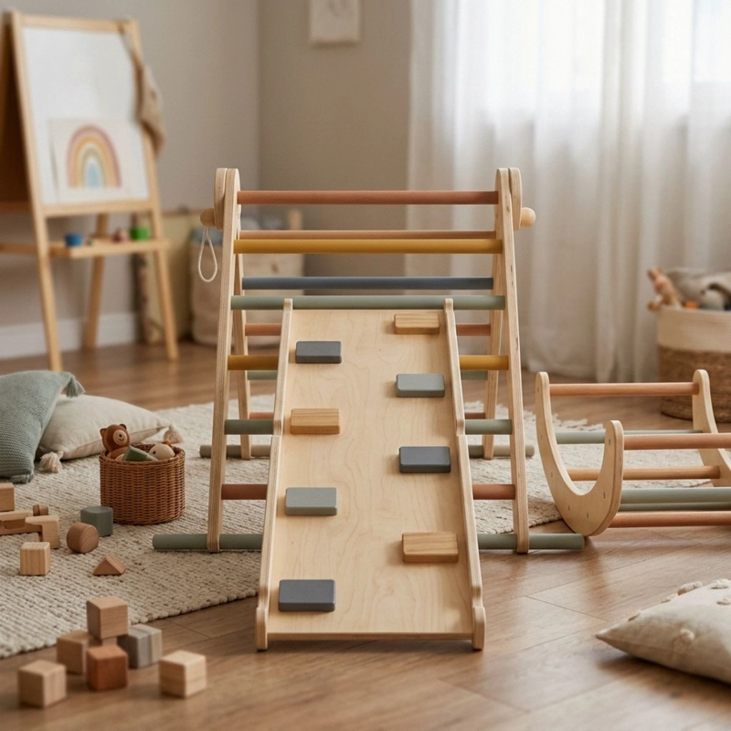 SET TRIANGULO PIKLER CON RAMPA 3 PIEZAS JUGUETE MONTESSORI - 4