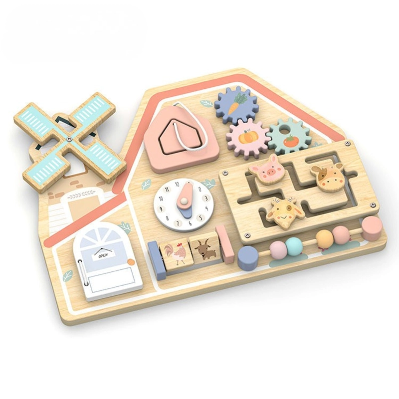 TABLERO DIDACTICO SENSORIAL GRANJA JUGUETE MONTESSORI - 1