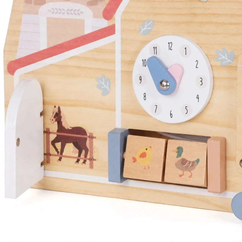 TABLERO DIDACTICO SENSORIAL GRANJA JUGUETE MONTESSORI - 6