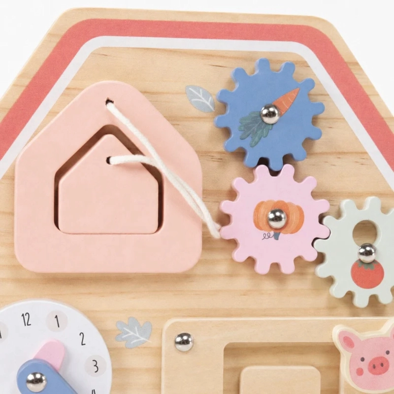 TABLERO DIDACTICO SENSORIAL GRANJA JUGUETE MONTESSORI - 7