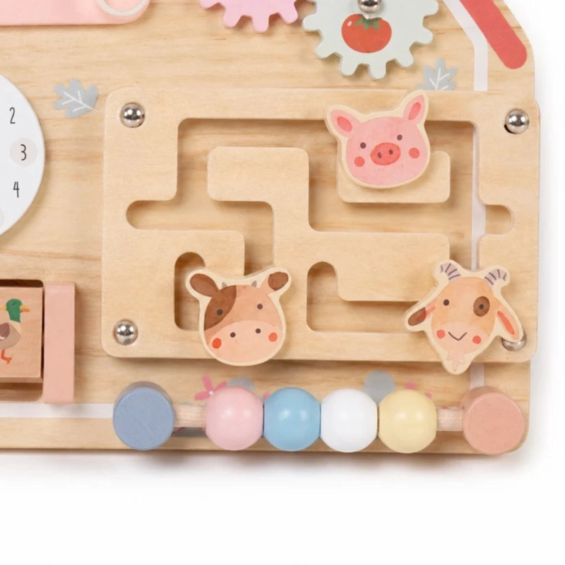 TABLERO DIDACTICO SENSORIAL GRANJA JUGUETE MONTESSORI - 8