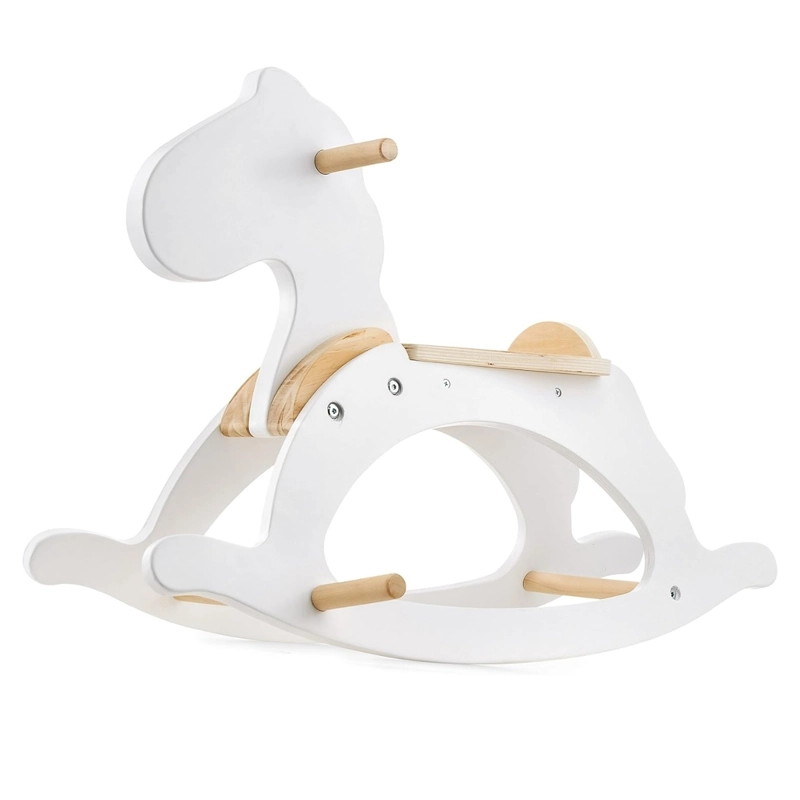 CABALLITO BALANCIN DE MADERA BLANCO - 1