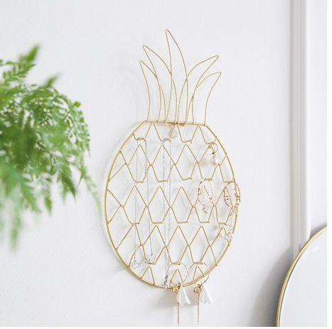 REJILLA GOLD EN FORMA DE PIÑA PARA LA PARED - 1