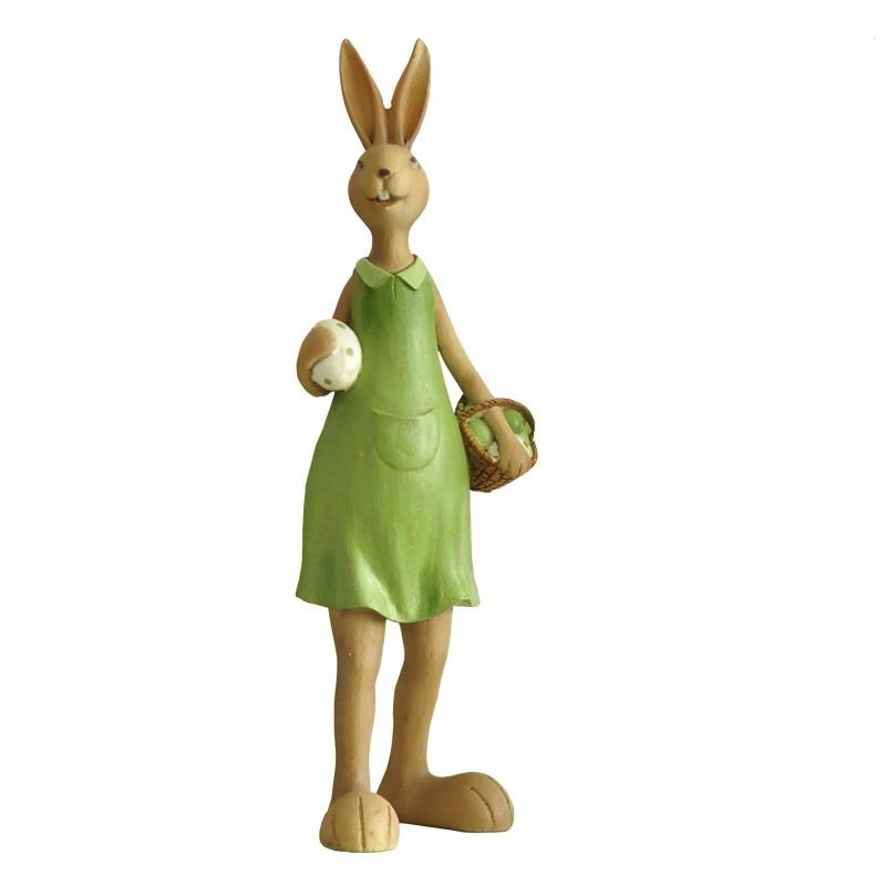 CONEJA OLIVIA GREEN GIGANTE CON CANASTA - 1