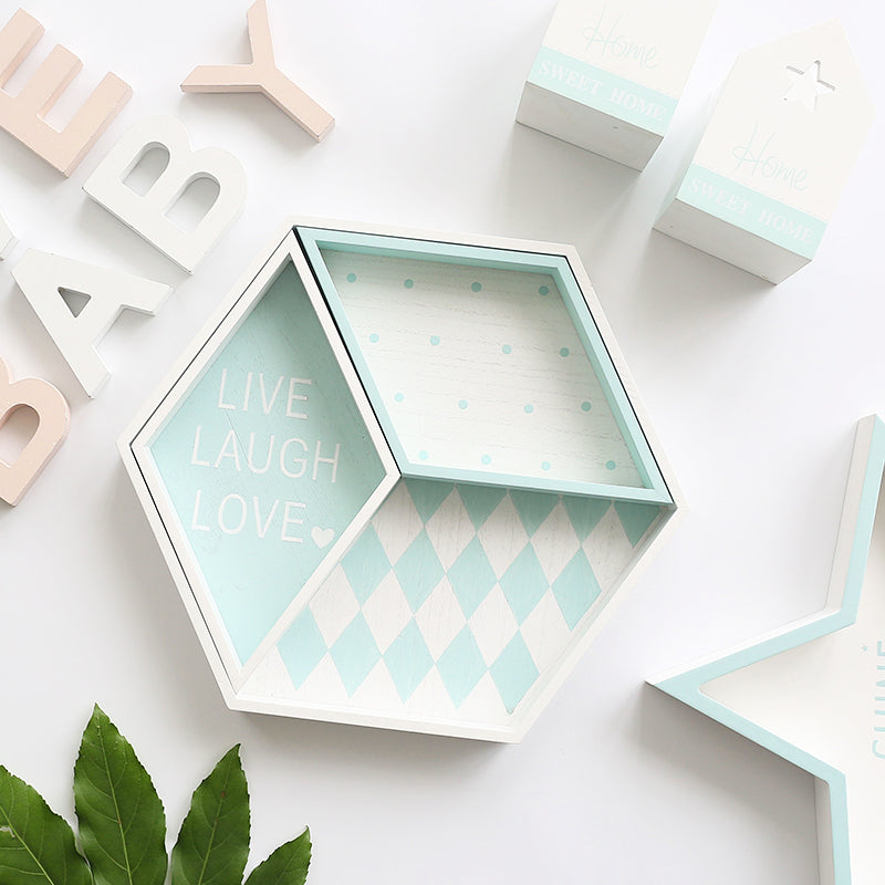 BANDEJA HEXAGONAL COLOR MENTA - 1
