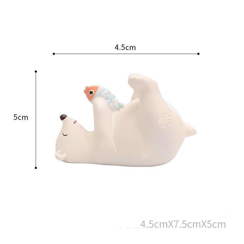 OSO POLAR DE ESPALDA CON PESCADO - 1
