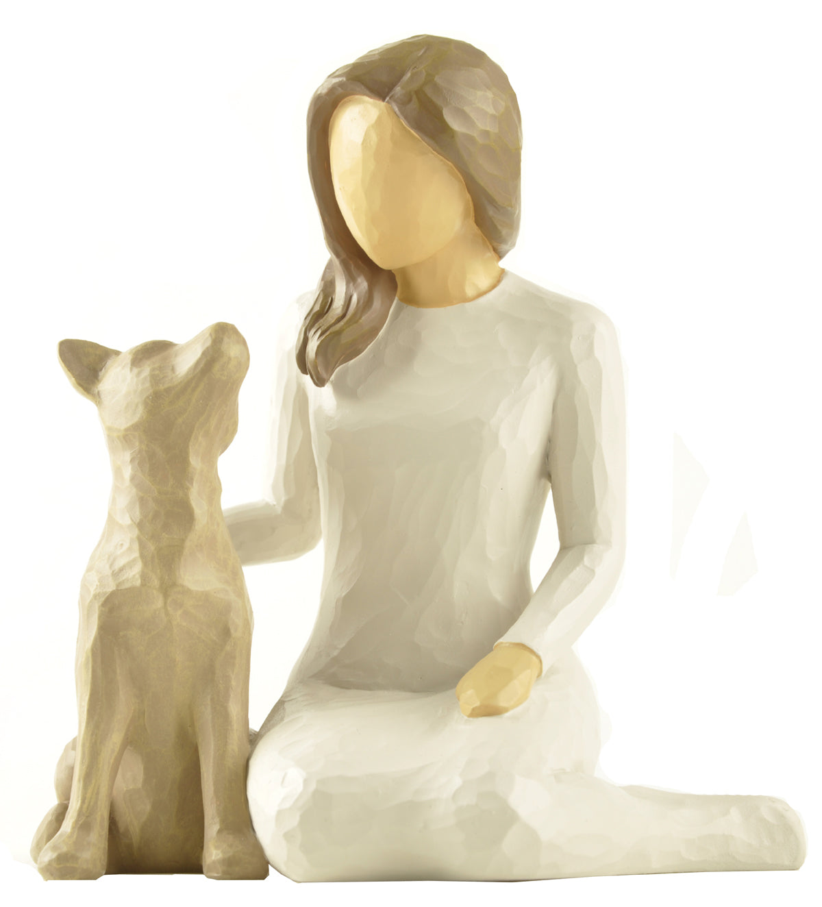 MADRE SENTADA CON PERRO