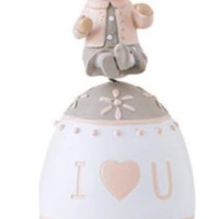 CONEJA ANITA SOBRE HUEVO DE PASCUA I LOVE U - 1