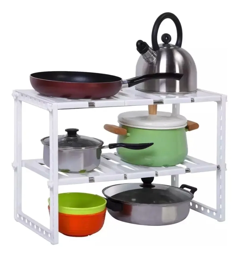 Organizador estantes de cocina multiuso Organizadores de ollas 2 niveles LA067 - 3