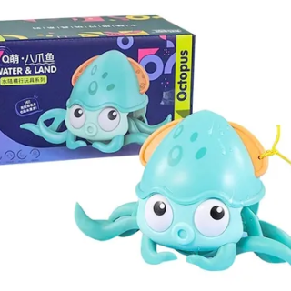 JUGUETE INTERACTIVO PULPO MOVEDIZO VERDE - 1
