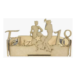 PACK 6 BANDEJAS DECORATIVA MADERA FIESTAS PATRIAS MDF - 1
