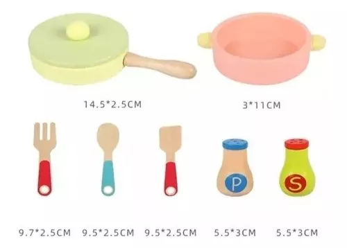 COCINA JUGUETES COCINA DE MADERA DIDÁCTICA PARA NIÑOS - 2