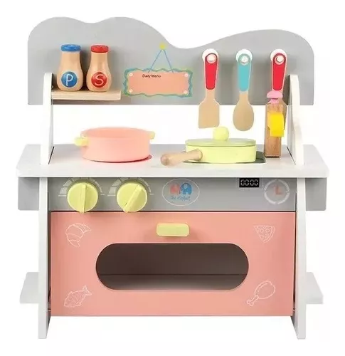 COCINA JUGUETES COCINA DE MADERA DIDÁCTICA PARA NIÑOS - 4