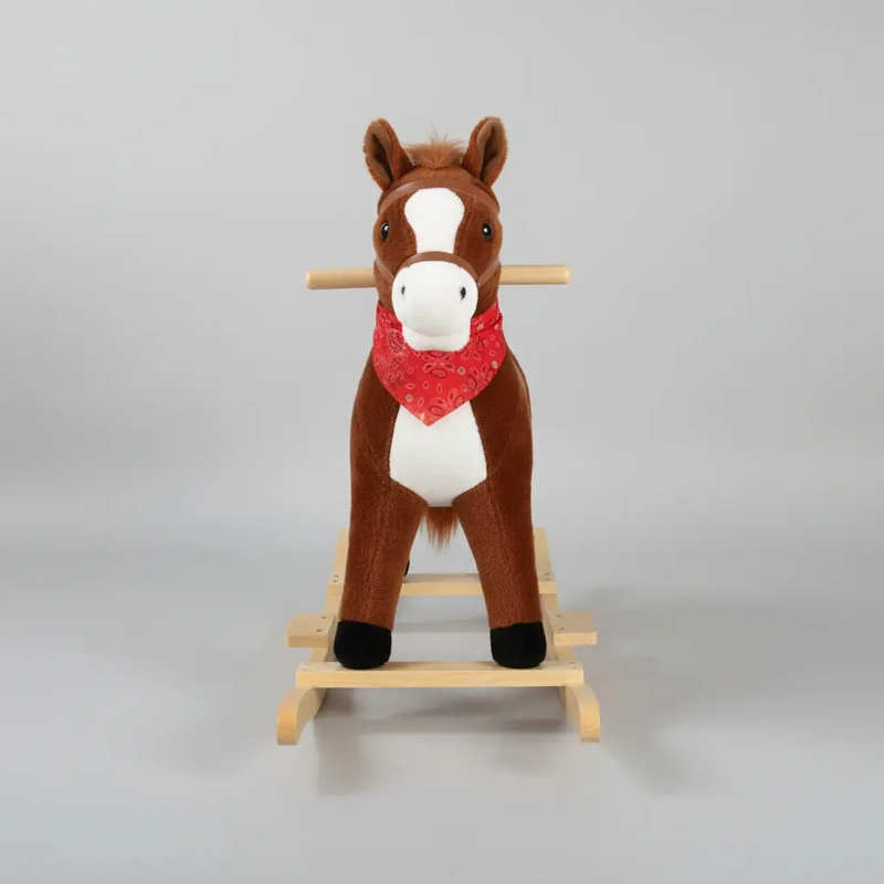 CABALLO BALANCIN MECEDOR PARA NIÑOS CON SONIDO CABALLITO INFANTIL CAFE - 4