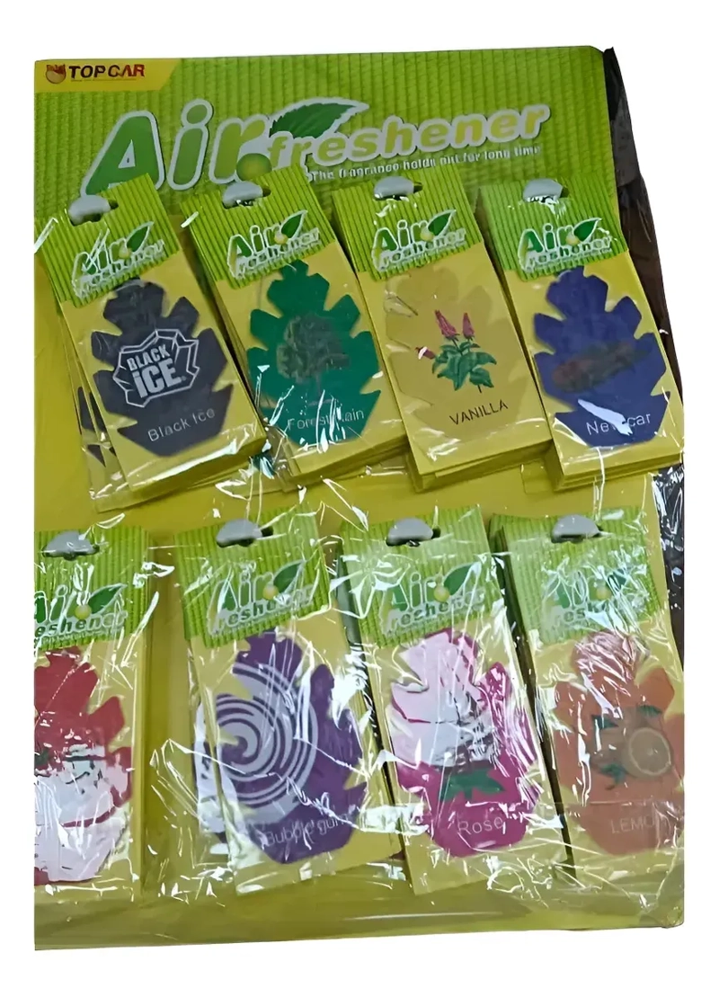 PACK 80 AMBIENTADORES PARA AUTO PINO AROMATICO AROMAS SURTIDOS - 2