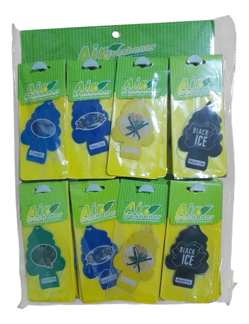 PACK 80 AMBIENTADORES PARA AUTO PINO AROMATICO AROMAS SURTIDOS - 3
