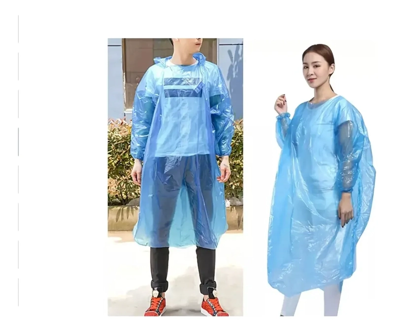 SET DE 12 PONCHOS IMPERMEABLES CAPA DE AGUA CAPAS DE LLUVIA COLORES SURTIDOS - 3