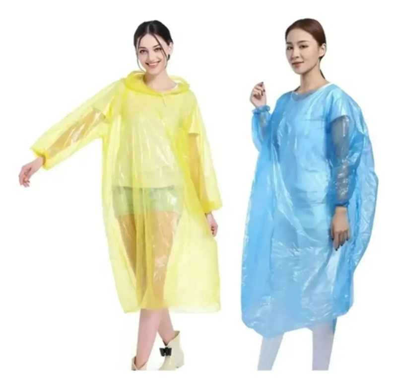 SET DE 12 PONCHOS IMPERMEABLES CAPA DE AGUA CAPAS DE LLUVIA COLORES SURTIDOS - 4